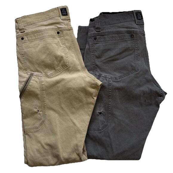 Lot Of 2 Wrangler ATG Pants Men 32X32 Utility Double Knee Rugged Reinforced - Picture 1 of 10